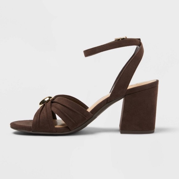 a new day Dark Brown Block Heel Sandals - Picture 2 of 6